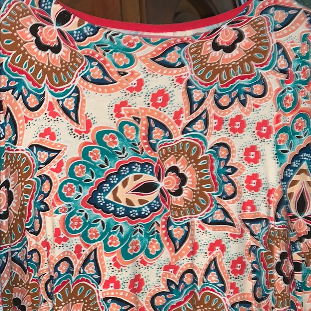 Chico’s stretch tunic top -size M